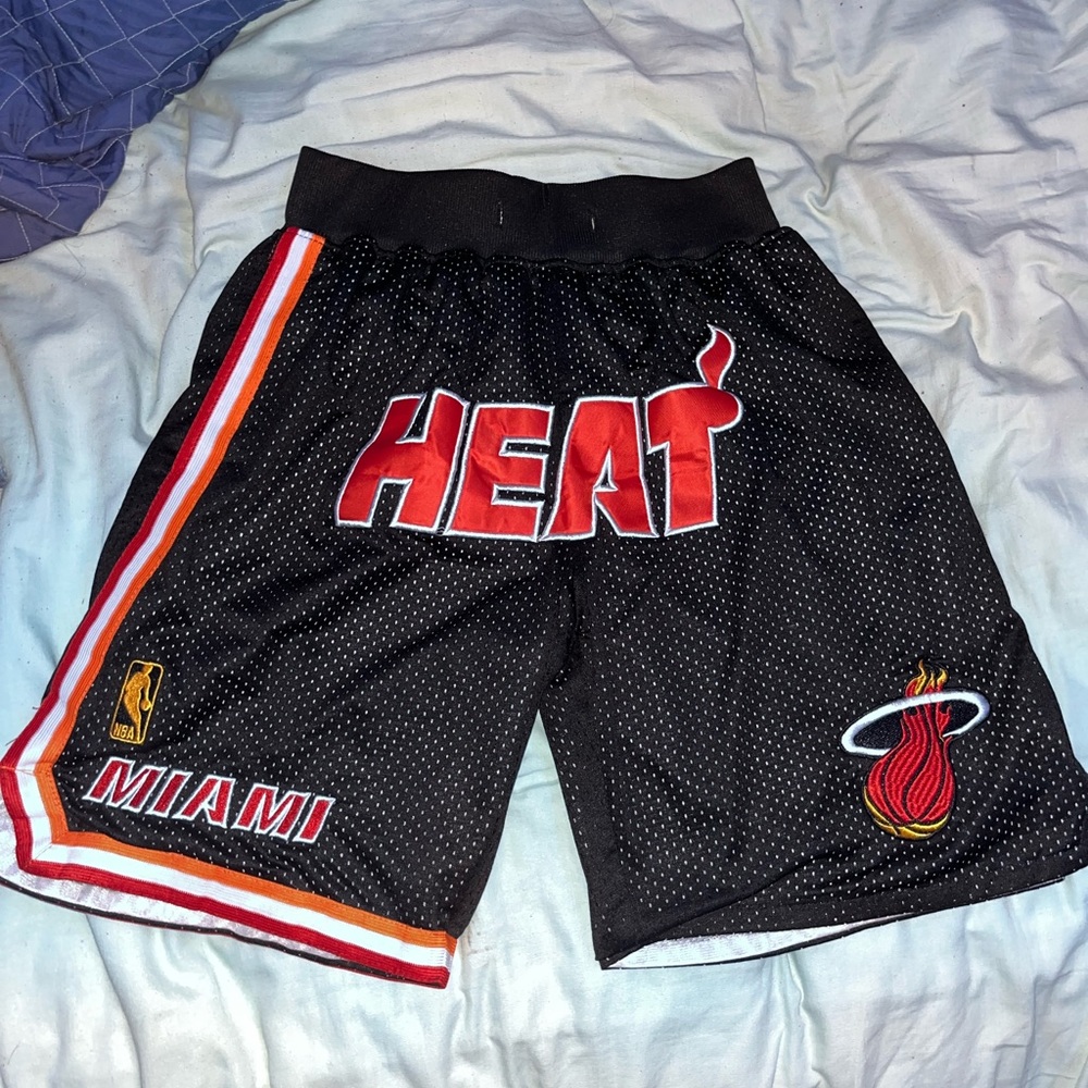 Just Don Miami Heat Embroidered Shorts